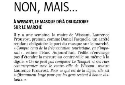 Les maires du Boulonnais sont-ils tentés par le port du masque obligatoire dans les rues ?