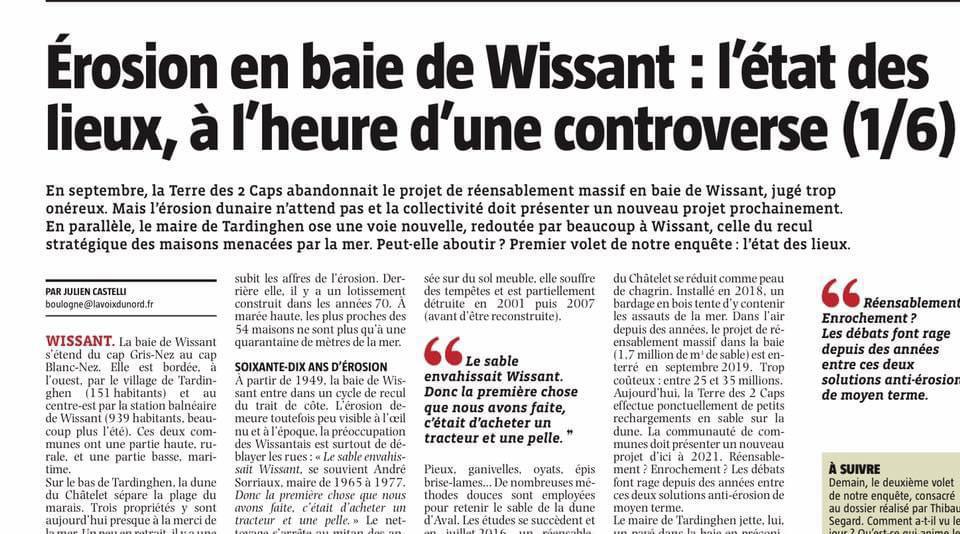 Érosion en baie de Wissant: l’état des lieux, à l’heure d’une controverse (1/6) Érosion en baie de Wissant: l’état des lieux, à l’heure d’une controverse (1/6)