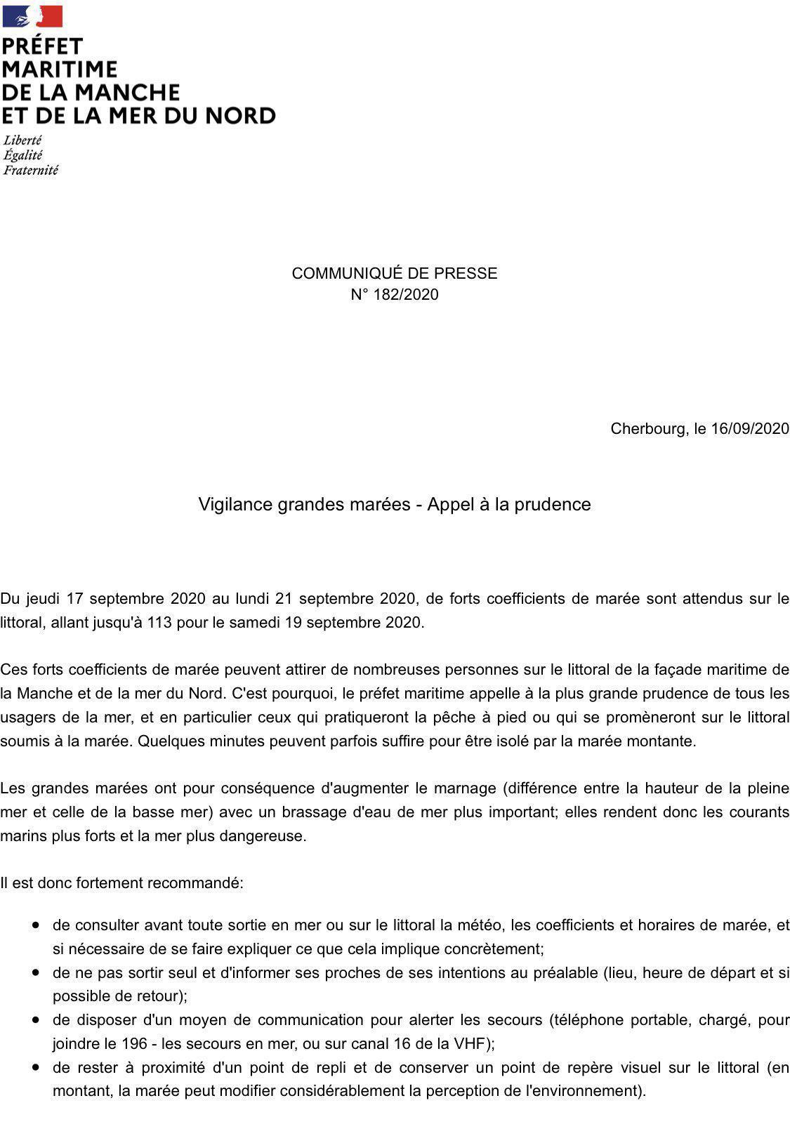 Attention aux gros coefficients de marée dès jeudi sur la Côte d’Opale et la Mer du Nord Attention aux gros coefficients de marée dès jeudi sur la Côte d’Opale et la Mer du Nord