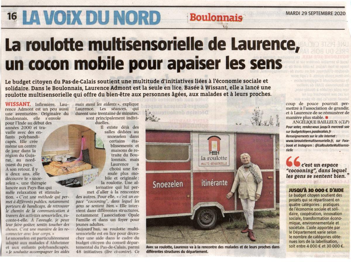  Wissant: la roulotte multisensorielle de Laurence, un cocon mobile pour apaiser les sens 