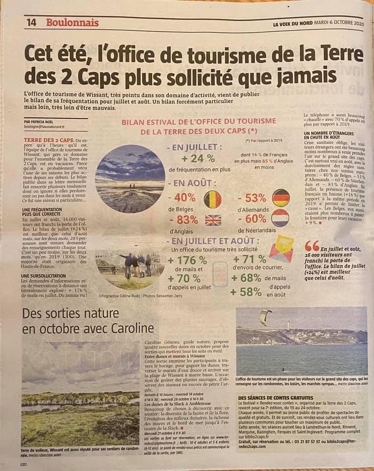 Cet été, l’office du tourisme de la Terre des 2 caps plus sollicité que jamais Cet été, l’office du tourisme de la Terre des 2 caps plus sollicité que jamais