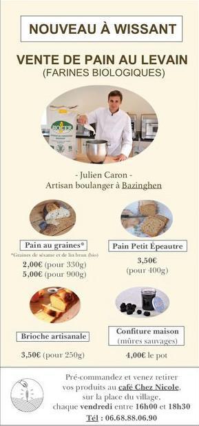 Nouveau à Wissant : Levain & L'apéro Boulangerie Apéritive Artisanale Nouveau à Wissant : Levain & L'apéro Boulangerie Apéritive Artisanale