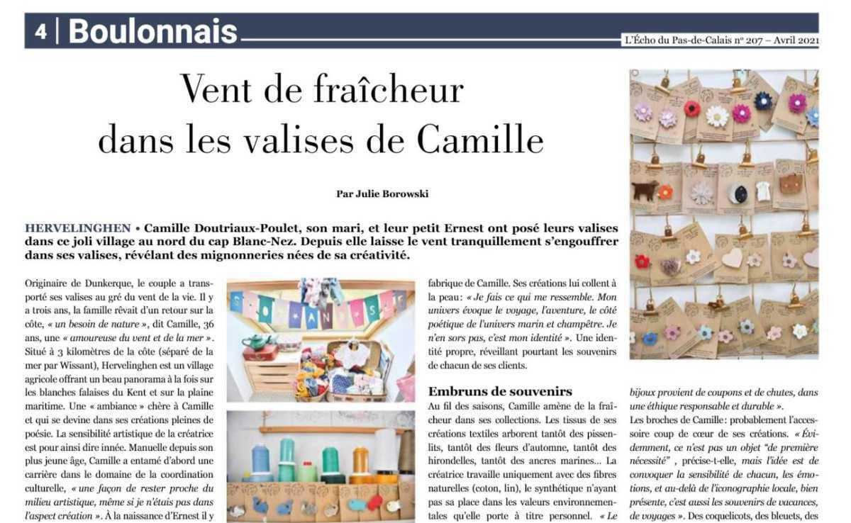 Vent de fraicheur dans les valises de Camille