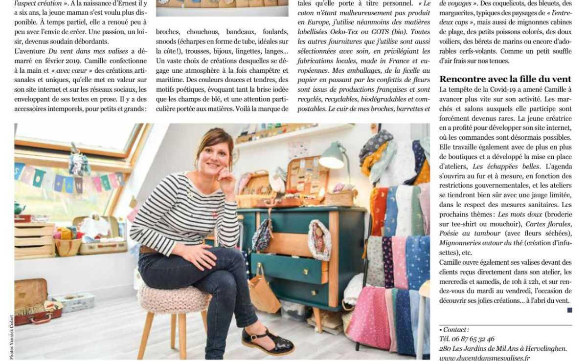 Vent de fraicheur dans les valises de Camille