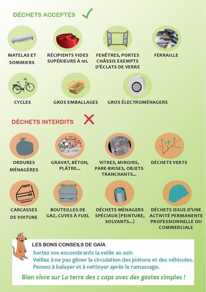 Ramassage des encombrants sur La terre des 2 caps Ramassage des encombrants sur La terre des 2 caps