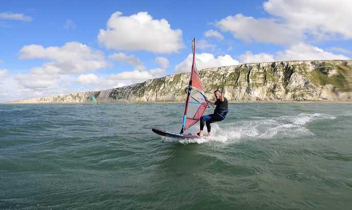  Pierre Macquaert vainqueur d'un joli downwind entre Wissant et Sangatte 