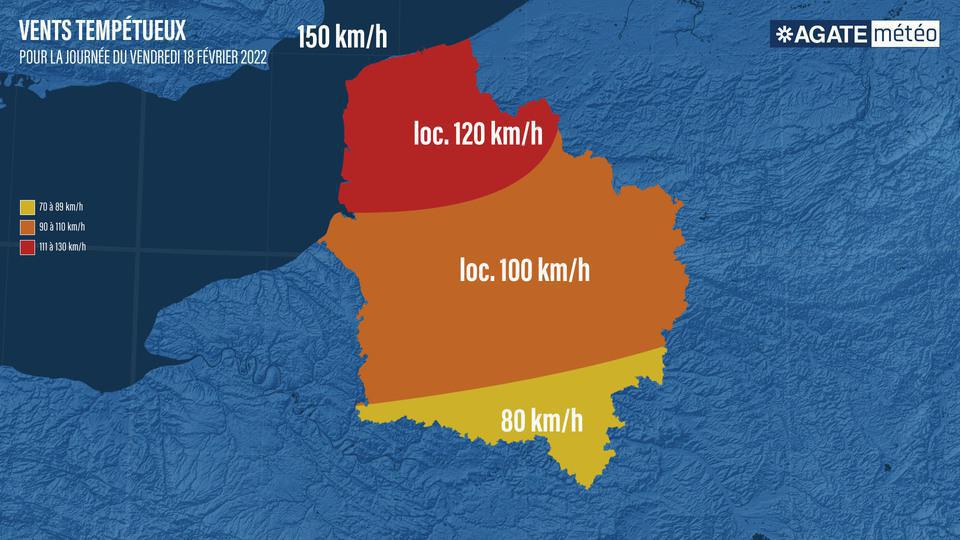 Confirmation de la tempête Eunice pour ce vendredi ! Confirmation de la tempête Eunice pour ce vendredi !