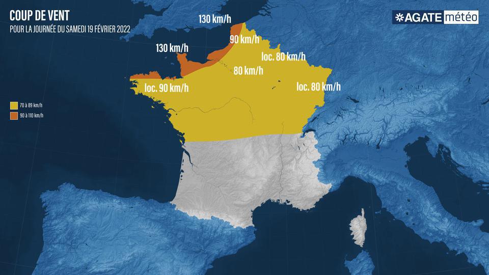 Confirmation de la tempête Eunice pour ce vendredi ! Confirmation de la tempête Eunice pour ce vendredi !
