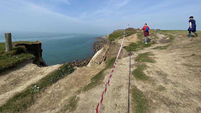 Cap Gris-Nez : deux pans de falaise s’effondrent aux crans de Quette et du Noirda Cap Gris-Nez : deux pans de falaise s’effondrent aux crans de Quette et du Noirda