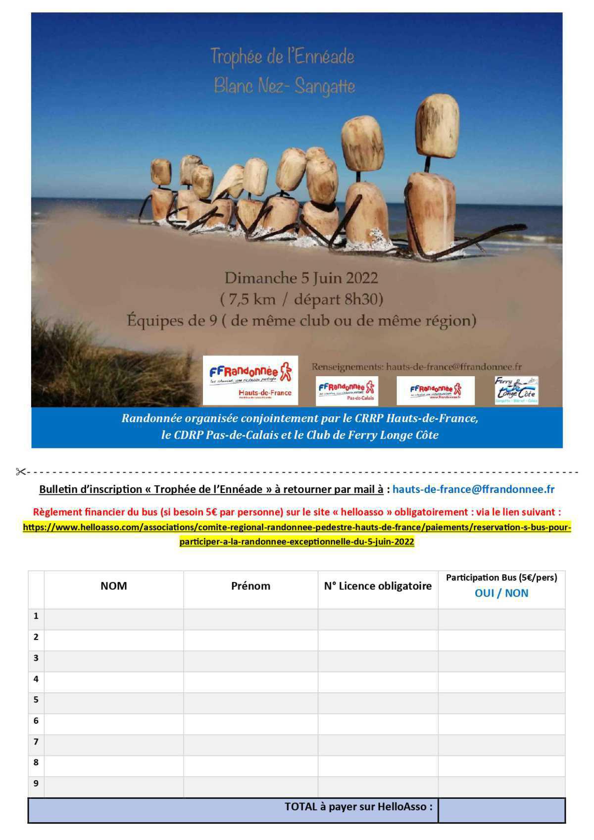Longe côte à Sangatte: le 1er Trophée de l'Ennéade Longe côte à Sangatte: le 1er Trophée de l'Ennéade