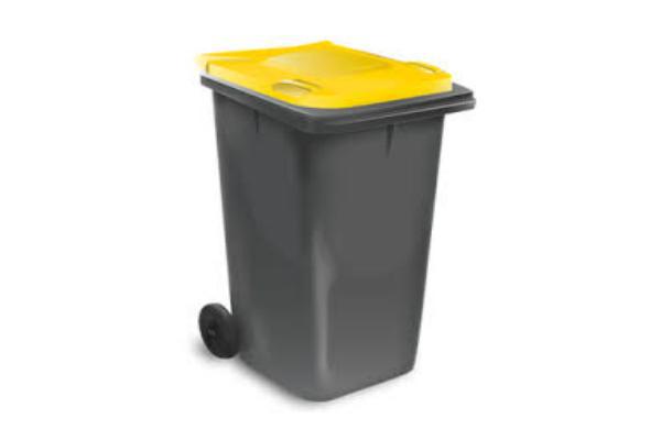 Collecte des poubelles à couvercle Jaune en Avril 2022