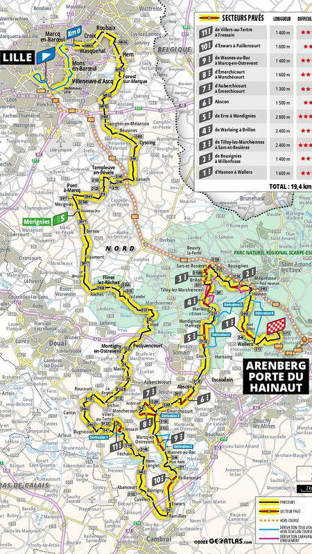 Le Tour de France revient dans les Hauts-de-France dans un mois, jour pour jour : voici le road book