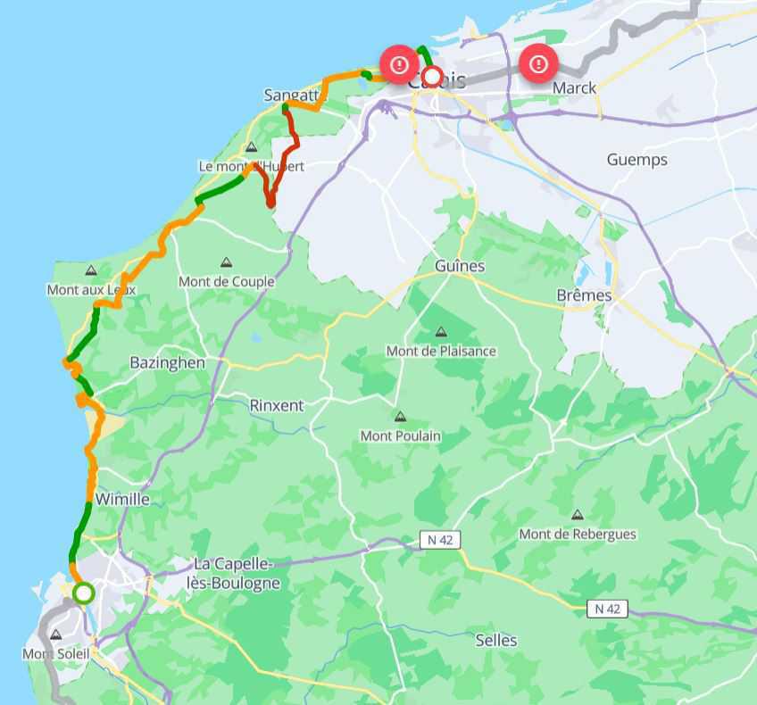 La Vélomaritime - de Boulogne à Calais La Vélomaritime - de Boulogne à Calais