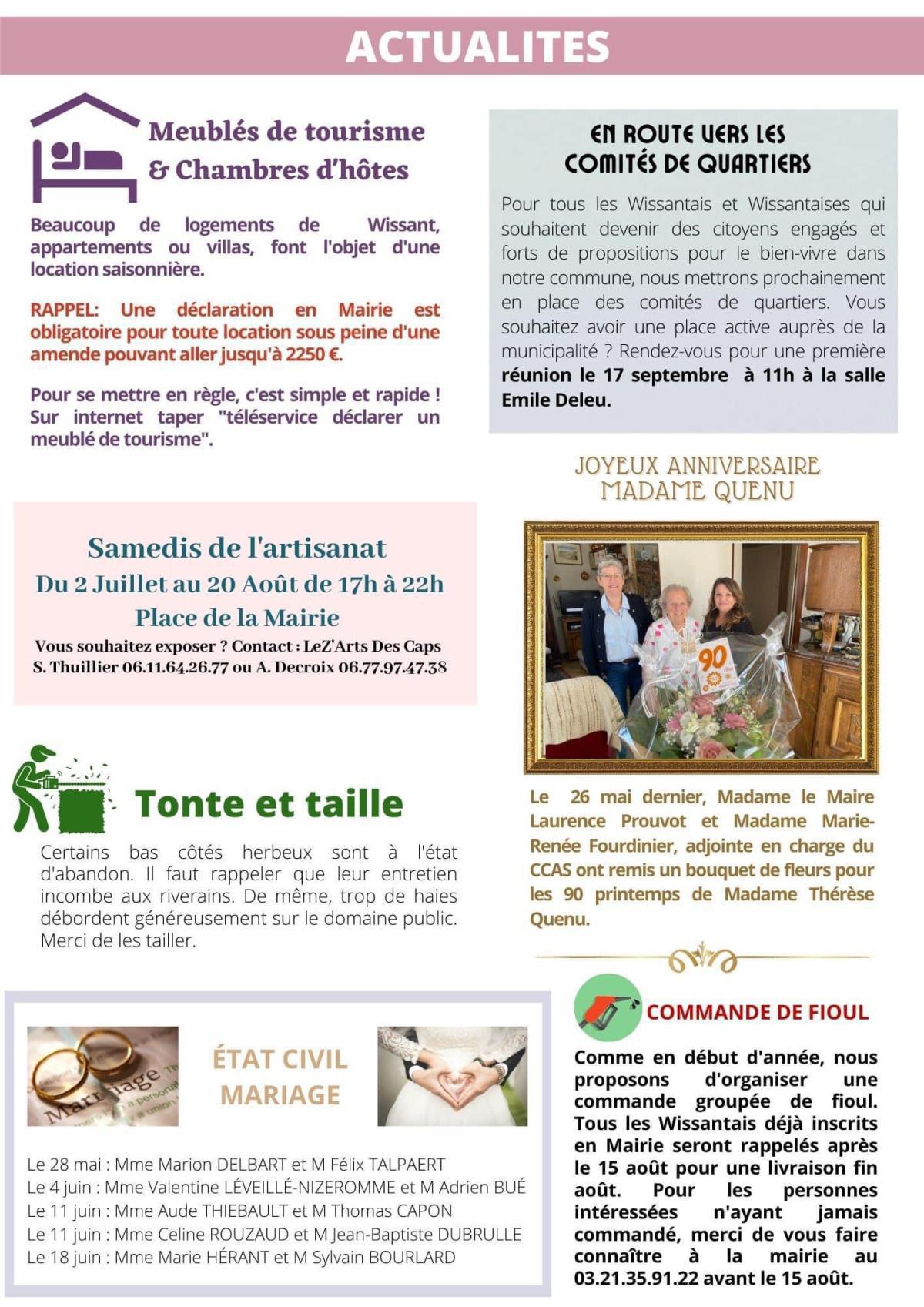 Le Lien Wissantais de Juillet - Août 2022 est en ligne Le Lien Wissantais de Juillet - Août 2022 est en ligne