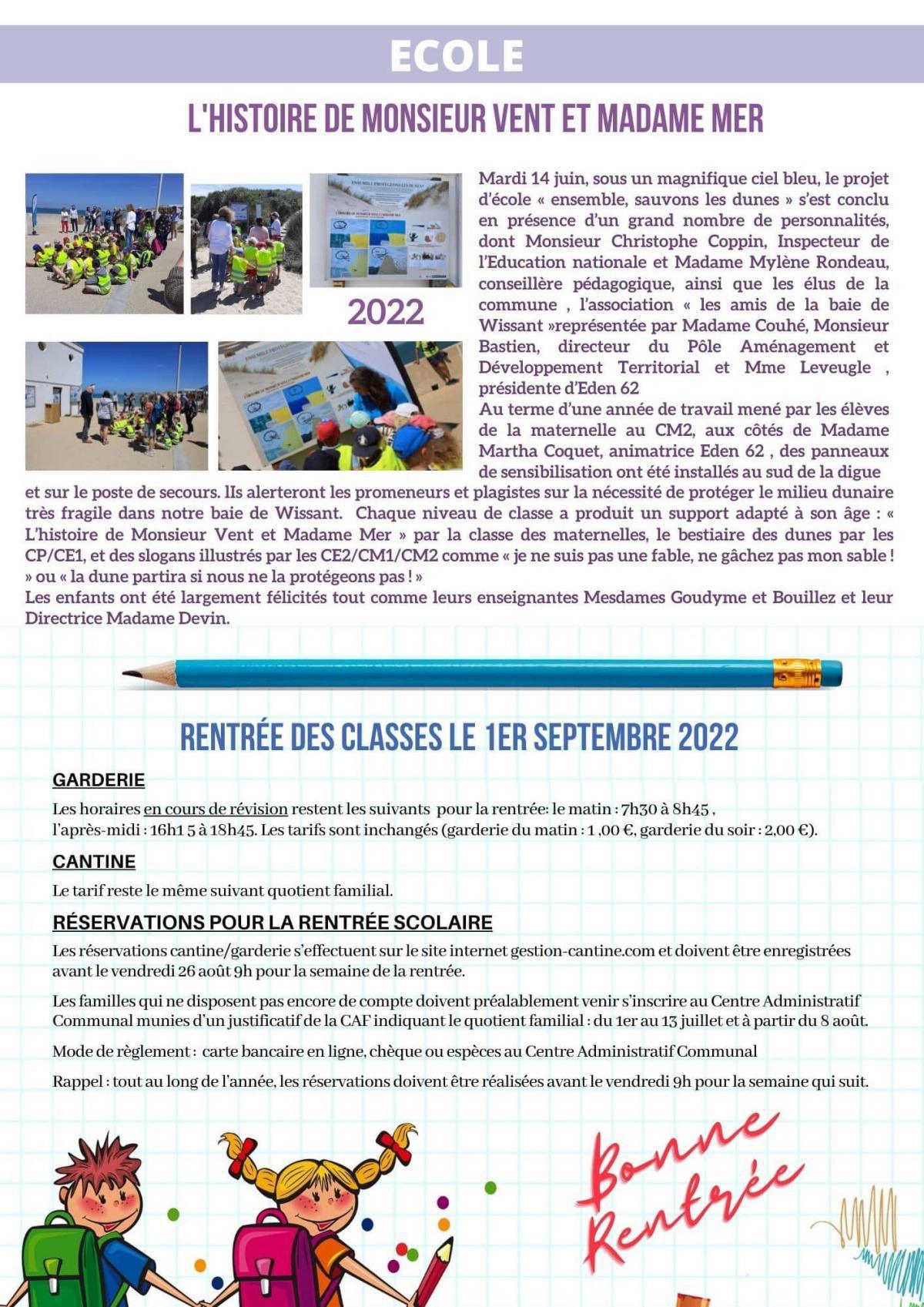 Le Lien Wissantais de Juillet - Août 2022 est en ligne Le Lien Wissantais de Juillet - Août 2022 est en ligne