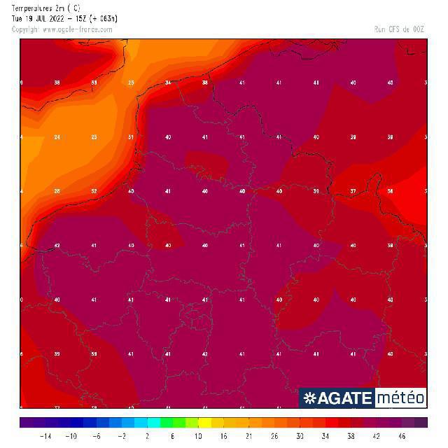 Chaleurs exceptionnelles lundi et mardi: plus de 40°C sous abri Chaleurs exceptionnelles lundi et mardi: plus de 40°C sous abri