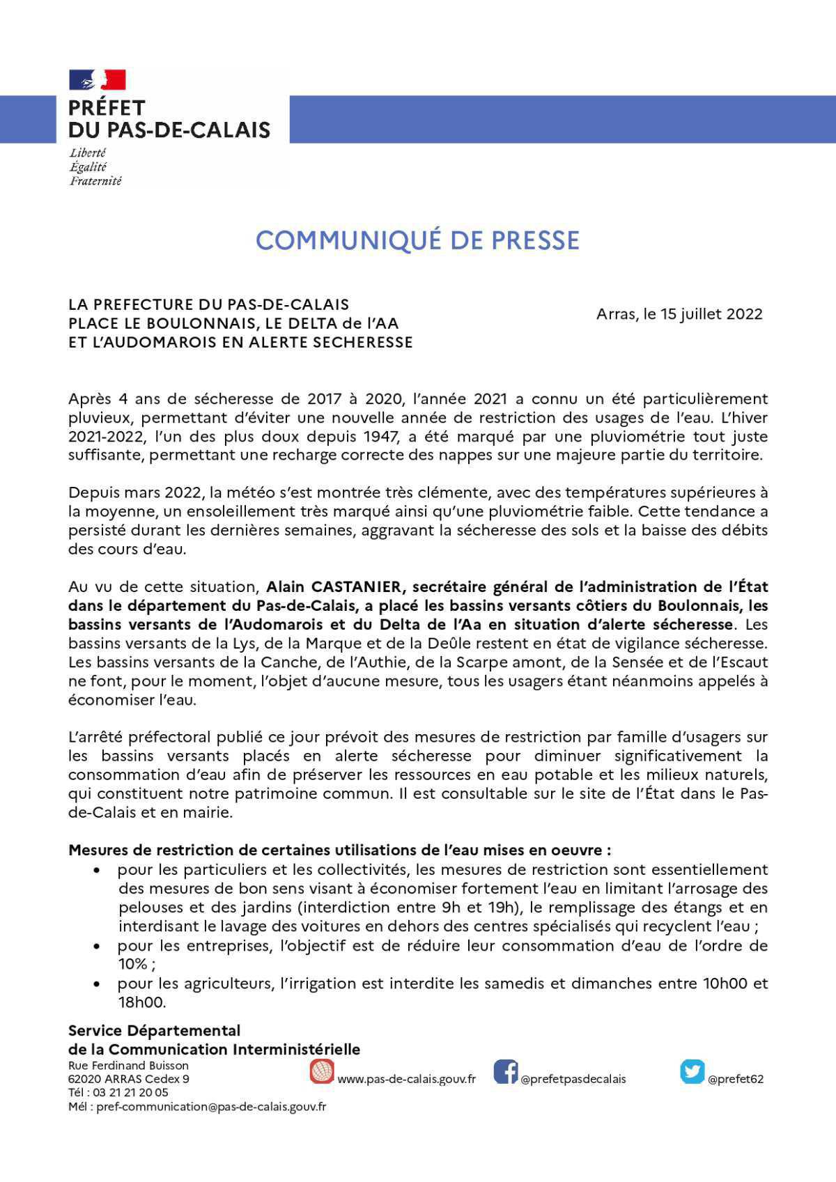 Alerte Sécheresse Alerte Sécheresse