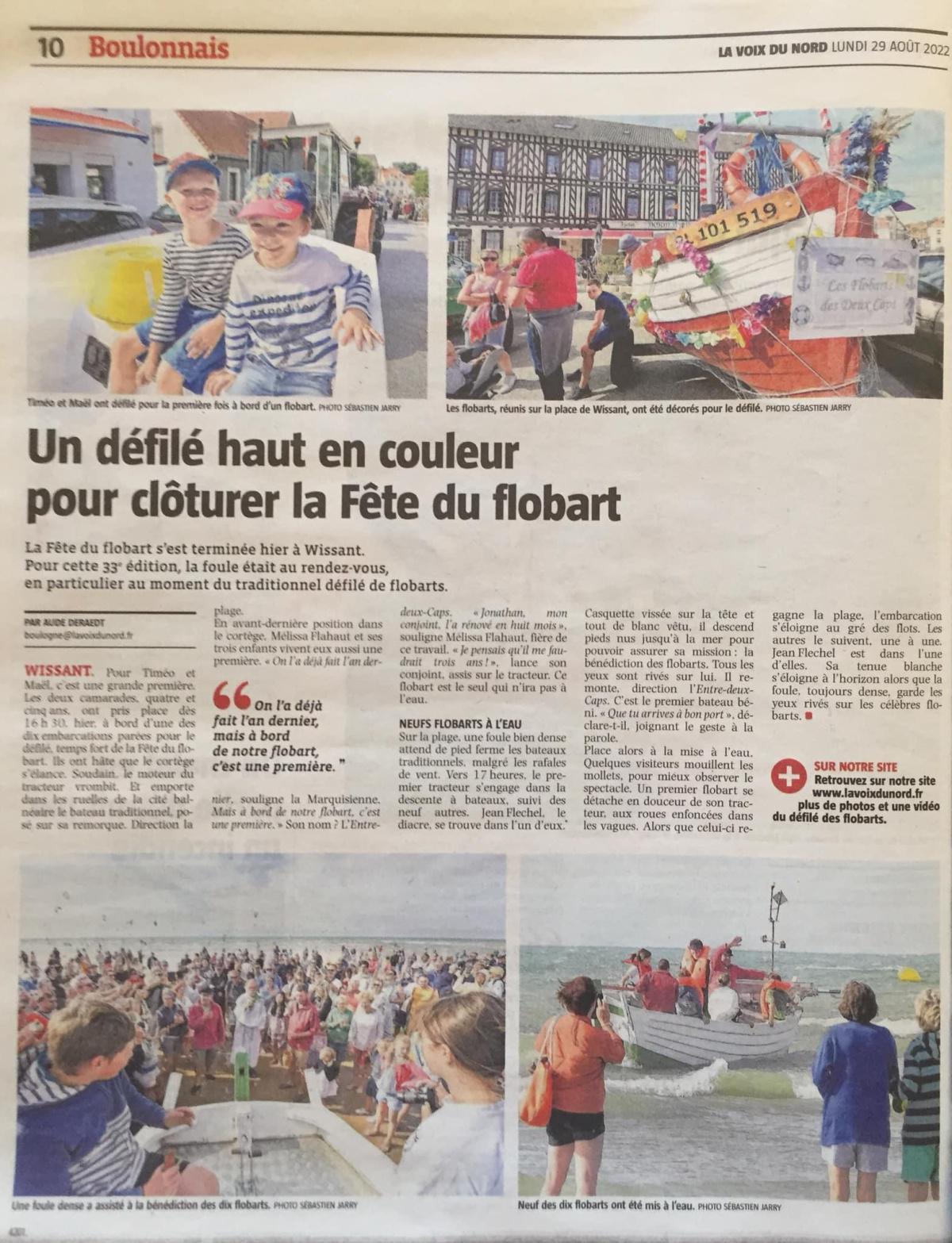 Wissant : un défilé haut en couleur pour clôturer la Fête du flobart Wissant : un défilé haut en couleur pour clôturer la Fête du flobart