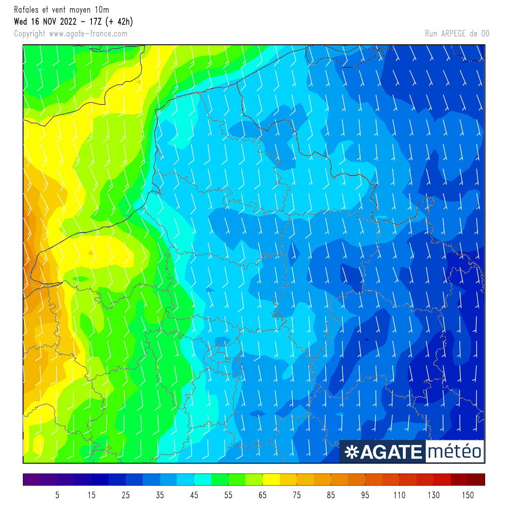 Fort coup de vent attendu sur le littoral dès ce mercredi soir Fort coup de vent attendu sur le littoral dès ce mercredi soir