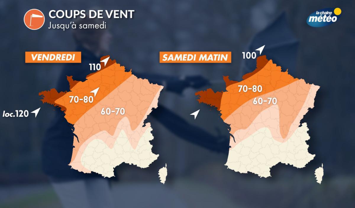 Coup de vent ce mercredi sur les côtes de la Manche Coup de vent ce mercredi sur les côtes de la Manche