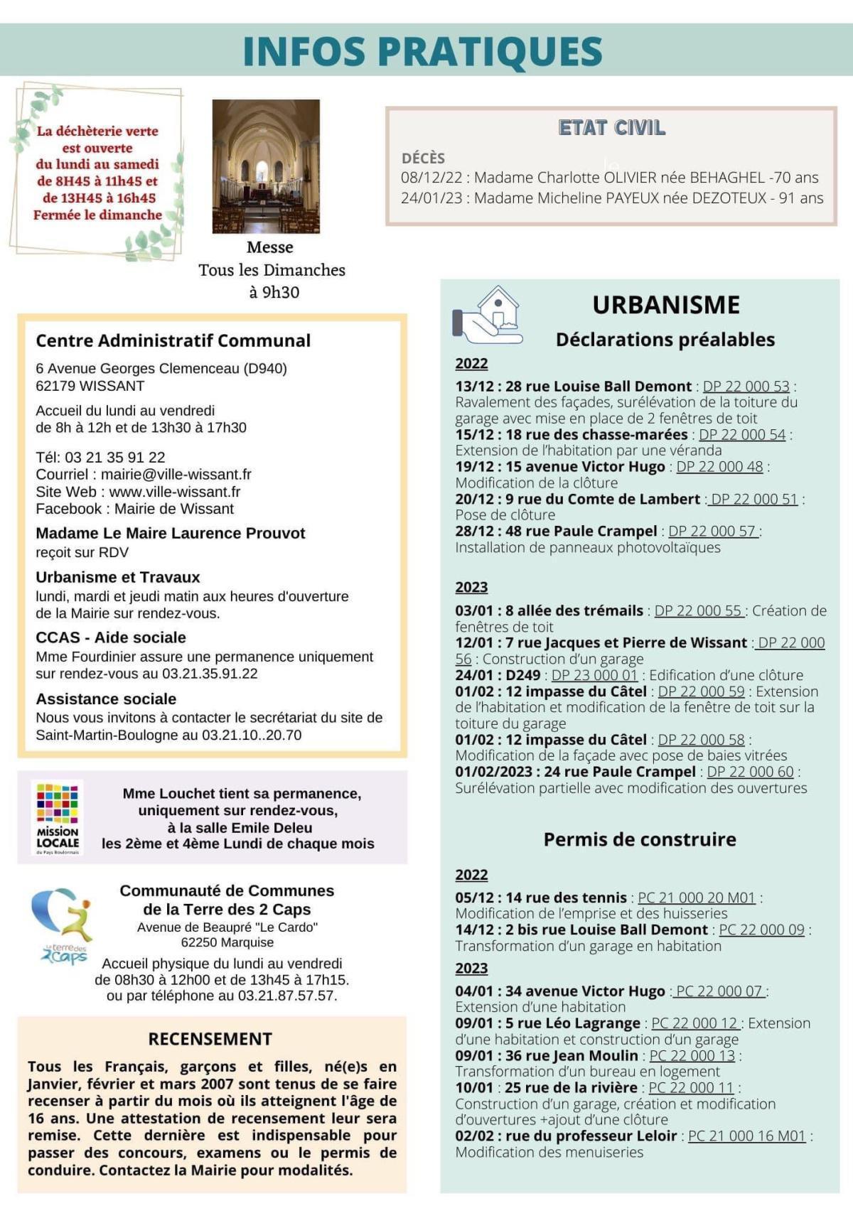 Le Lien Wissantais de Janvier Février Mars 2023 est en ligne Le Lien Wissantais de Janvier Février Mars 2023 est en ligne