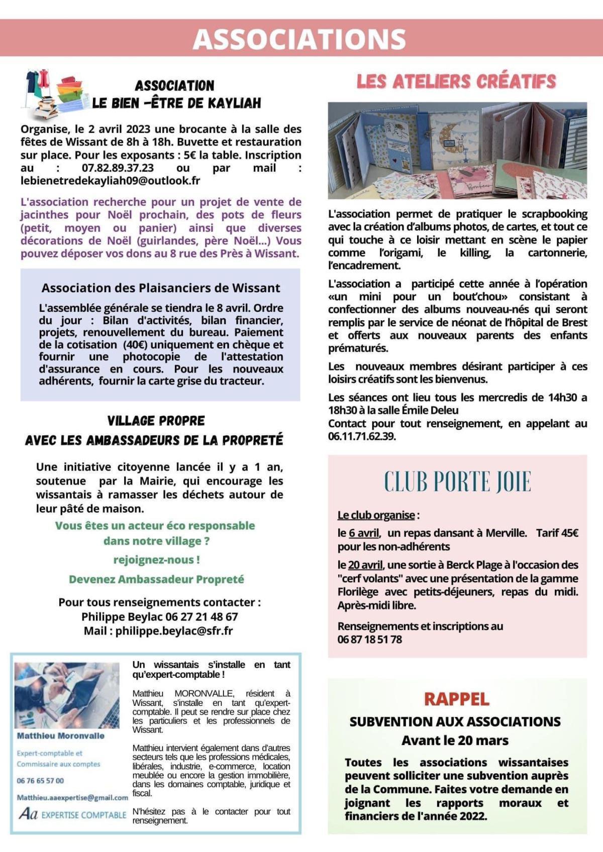 Le Lien Wissantais de Janvier Février Mars 2023 est en ligne Le Lien Wissantais de Janvier Février Mars 2023 est en ligne