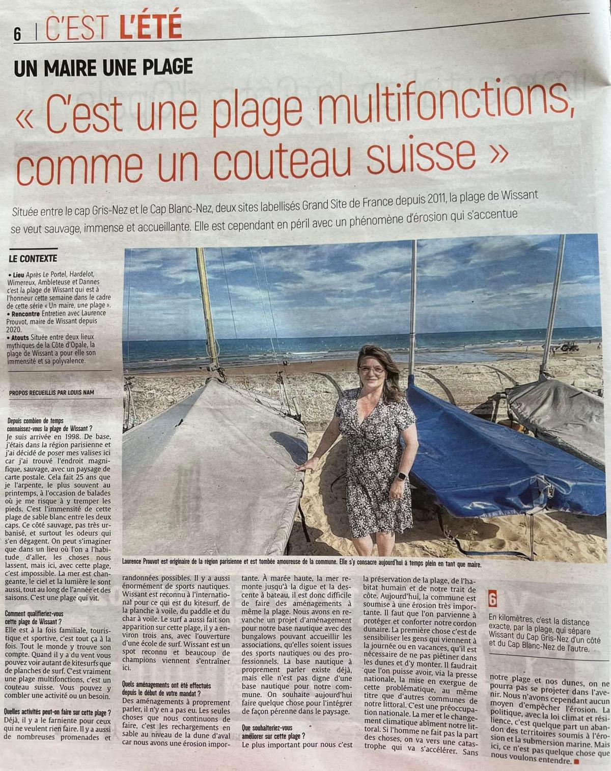 Un maire, un plage : « La plage de Wissant c’est comme un couteau suisse » Un maire, un plage : « La plage de Wissant c’est comme un couteau suisse »