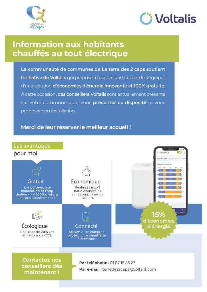 Information aux habitants chauffés au tout électrique