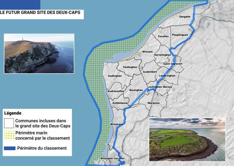 Le nouveau périmètre du Grand Site de France les deux Caps Le nouveau périmètre du Grand Site de France les deux Caps