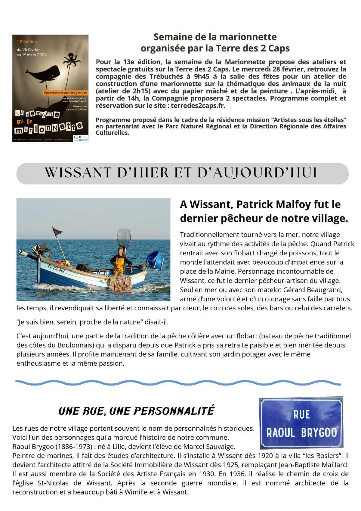 Le Lien Wissantais de Janvier - Février - Mars 2024 est en ligne Le Lien Wissantais de Janvier - Février - Mars 2024 est en ligne