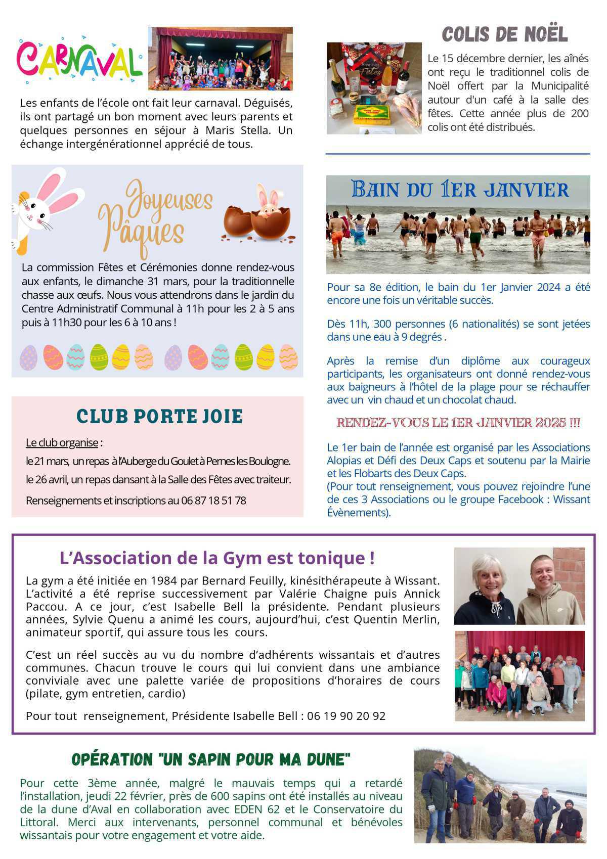 Le Lien Wissantais de Janvier - Février - Mars 2024 est en ligne Le Lien Wissantais de Janvier - Février - Mars 2024 est en ligne