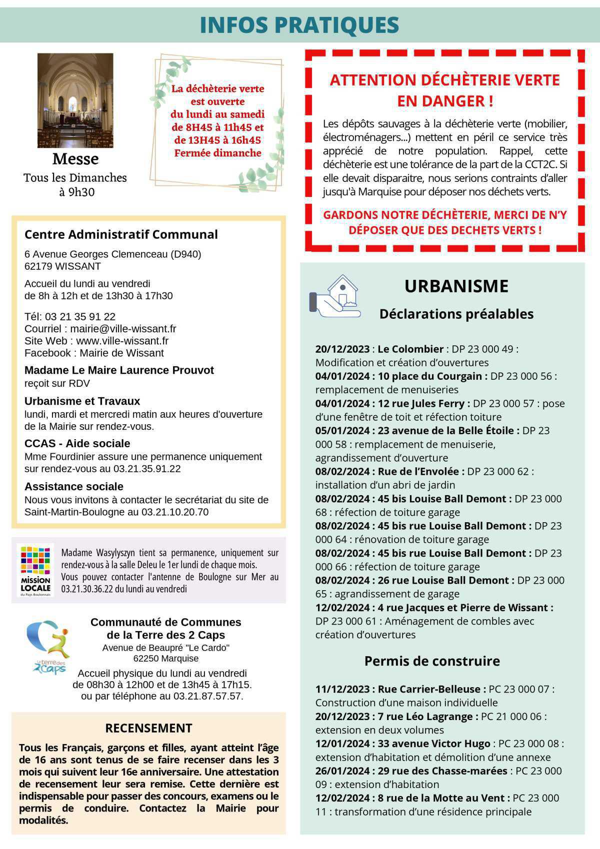 Le Lien Wissantais de Janvier - Février - Mars 2024 est en ligne Le Lien Wissantais de Janvier - Février - Mars 2024 est en ligne