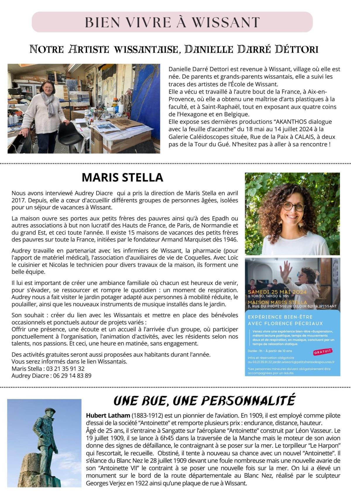 Le Lien Wissantais de Avril-Mai-Juin 2024 est en ligne Le Lien Wissantais de Avril-Mai-Juin 2024 est en ligne