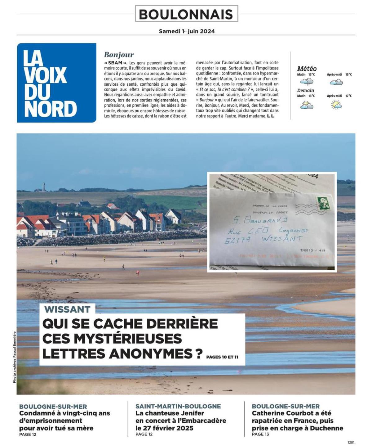 L’ombre d’un corbeau plane sur Wissant et replonge le village dans les tensions L’ombre d’un corbeau plane sur Wissant et replonge le village dans les tensions