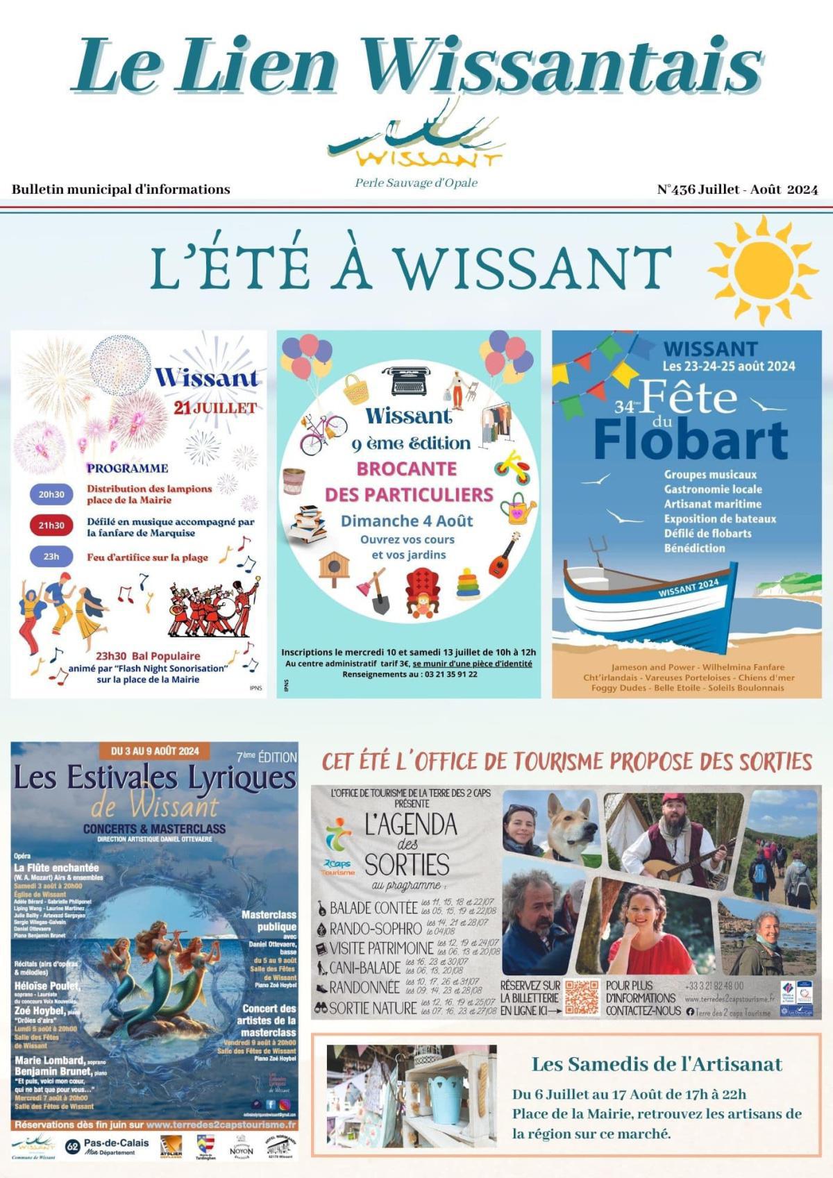 Le Lien Wissantais de Juillet-Août 2024 est en ligne