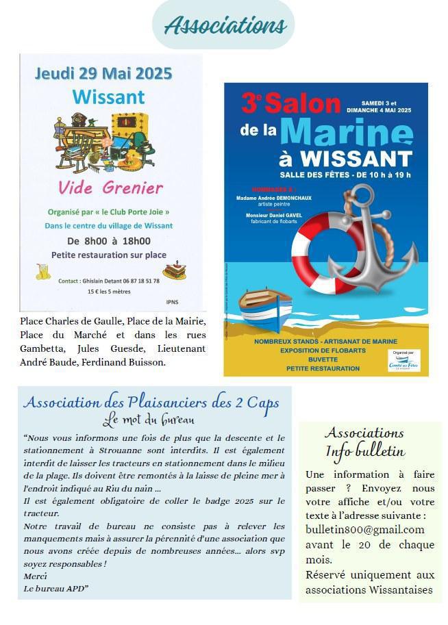 Le Lien Wissantais de Mai 2025 est en ligne