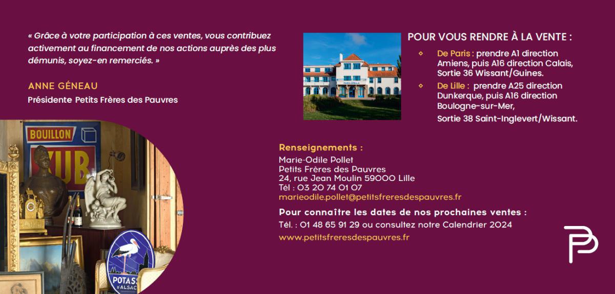 Vente au profit des Petits Frères des Pauvres