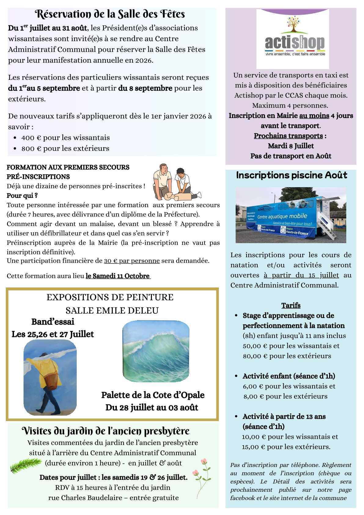 Le Lien Wissantais de Juillet 2025 est en ligne