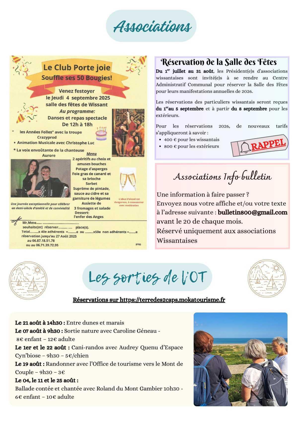 Le Lien Wissantais de Août 2025 est en ligne