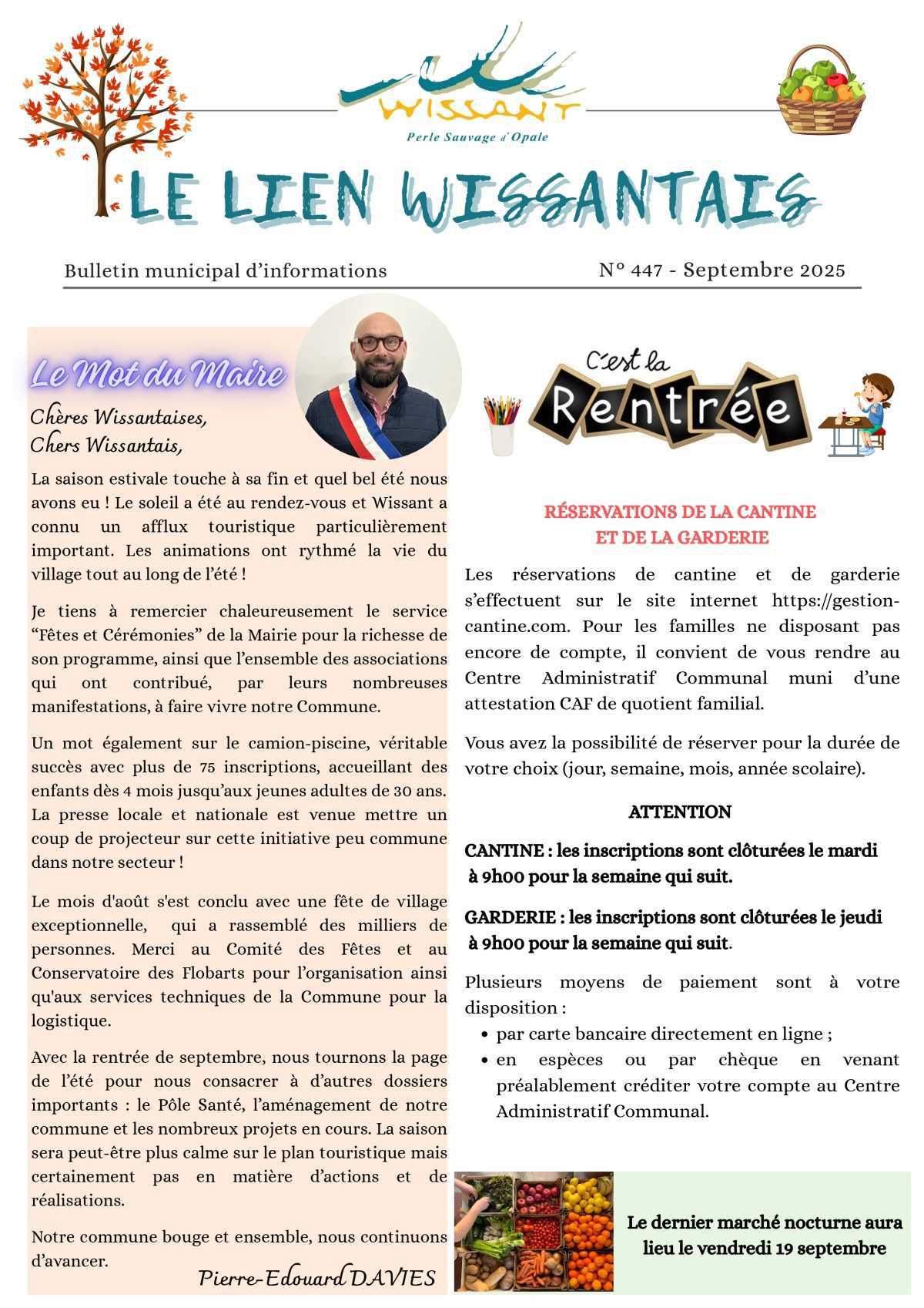 Le Lien Wissantais de Septembre 2025 est en ligne