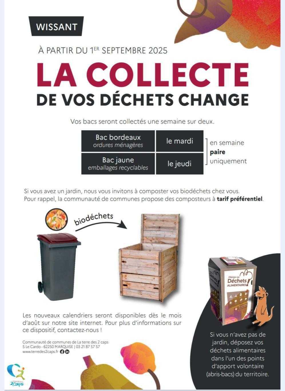 Le tri de nos déchets ménagers : changement d’organisation