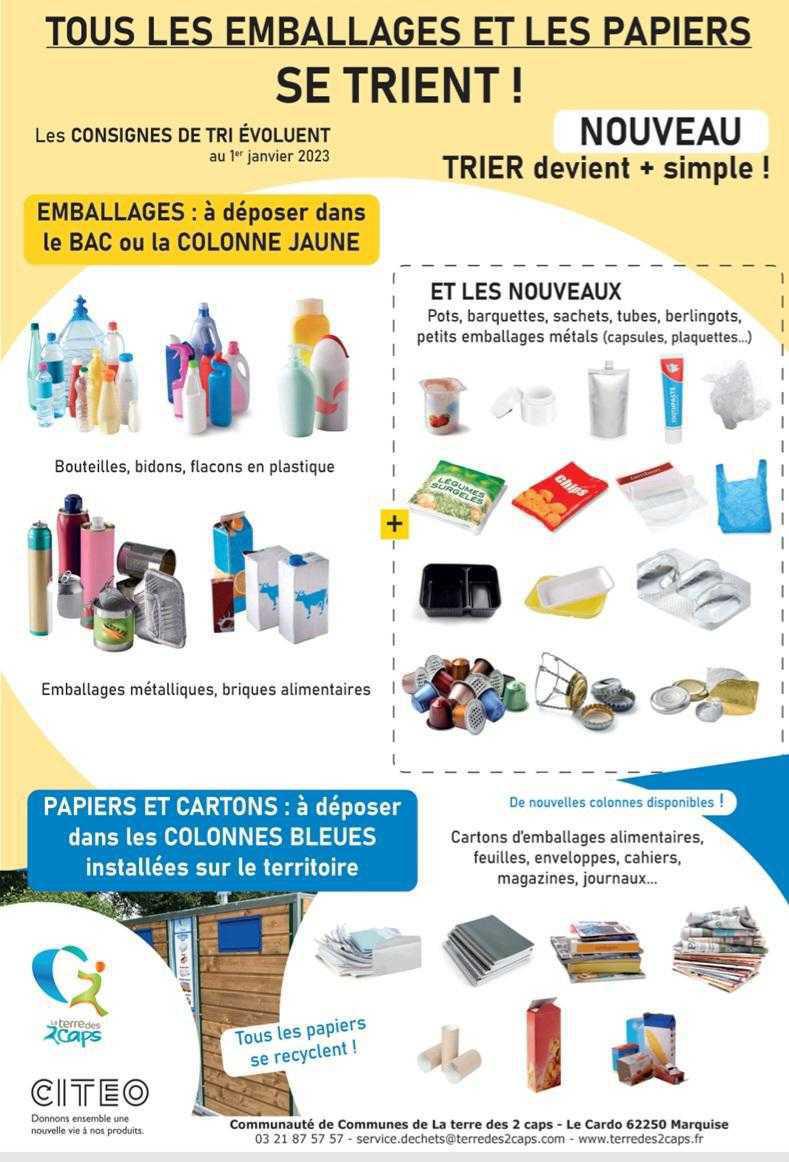 Le tri de nos déchets ménagers : changement d’organisation
