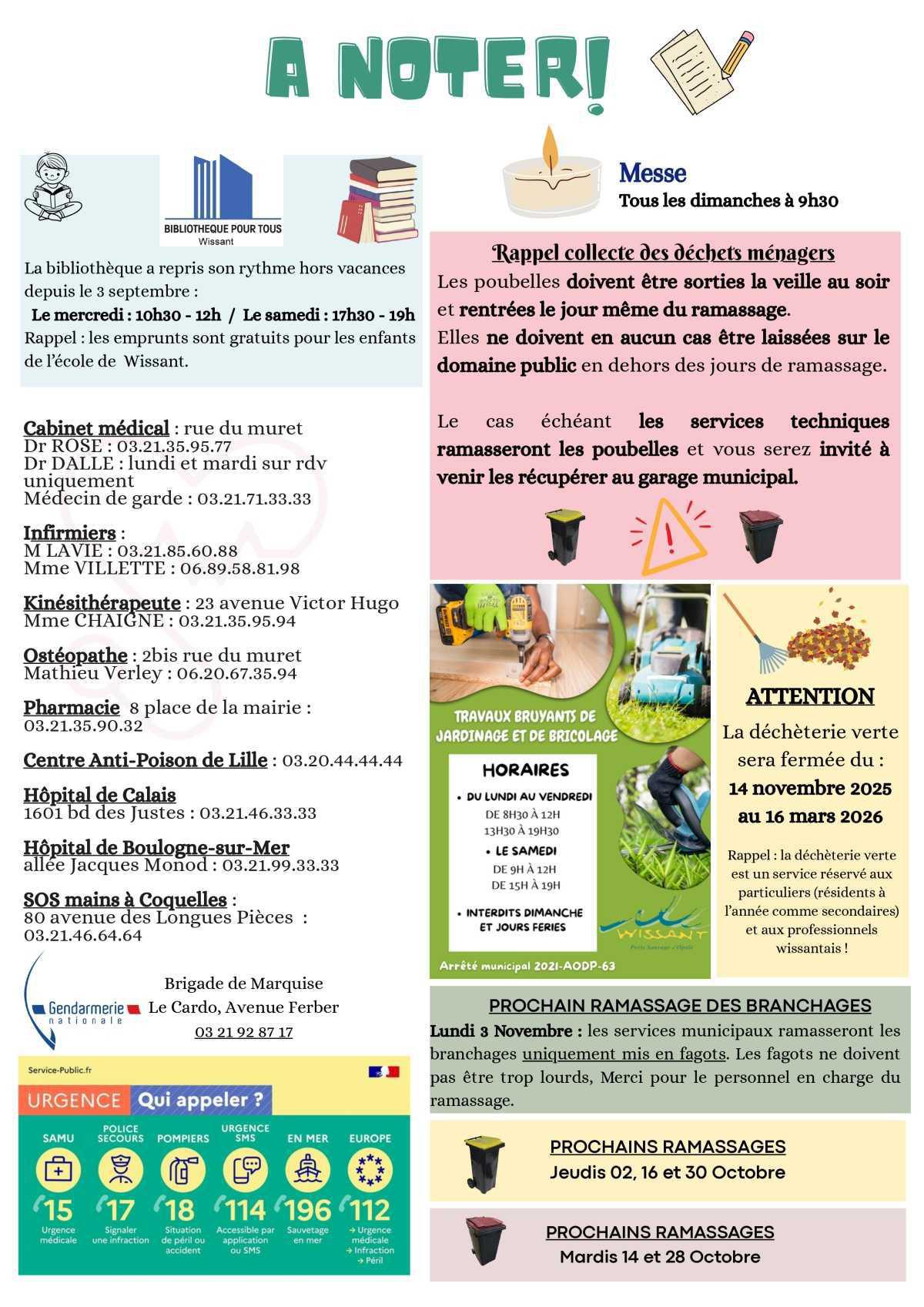 Le Lien Wissantais de Octobre 2025 est en ligne