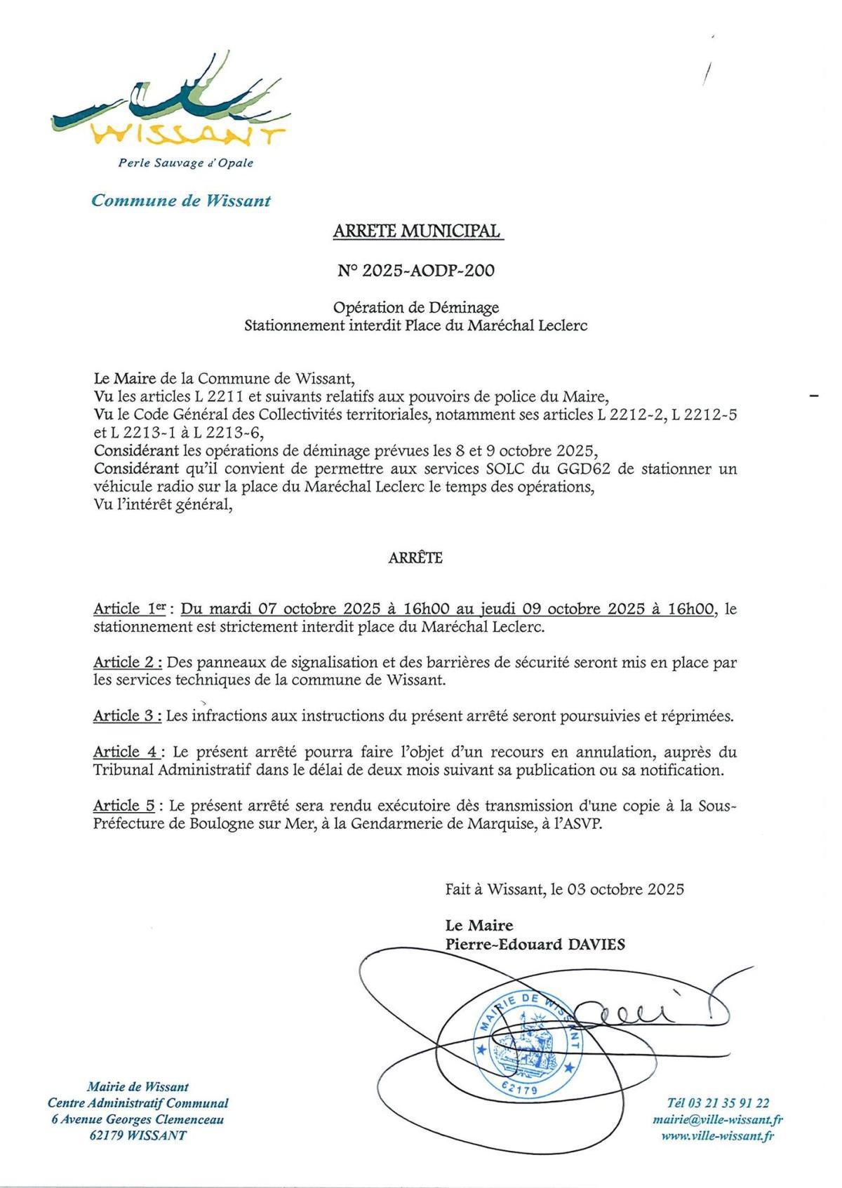 Opération de déminage exceptionnelle à Wissant, le village entièrement confiné Opération de déminage exceptionnelle à Wissant, le village entièrement confiné