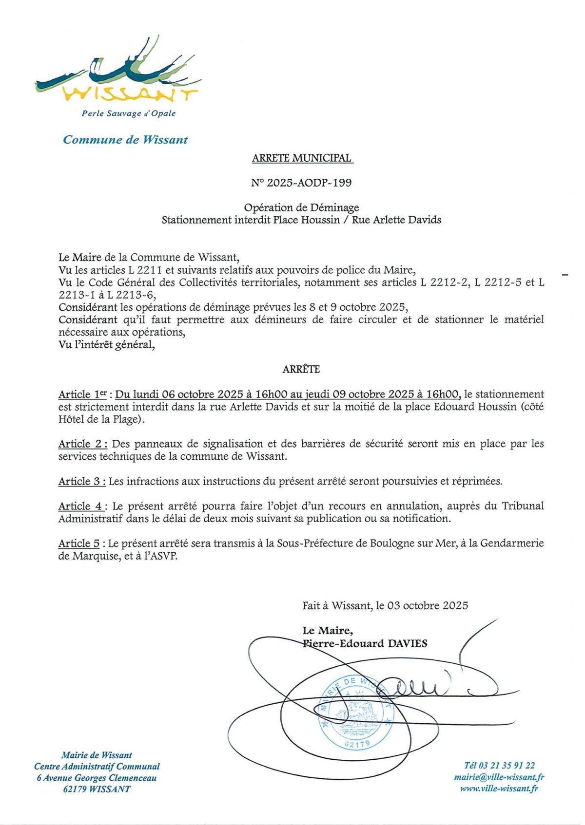 Opération de déminage exceptionnelle à Wissant, le village entièrement confiné Opération de déminage exceptionnelle à Wissant, le village entièrement confiné