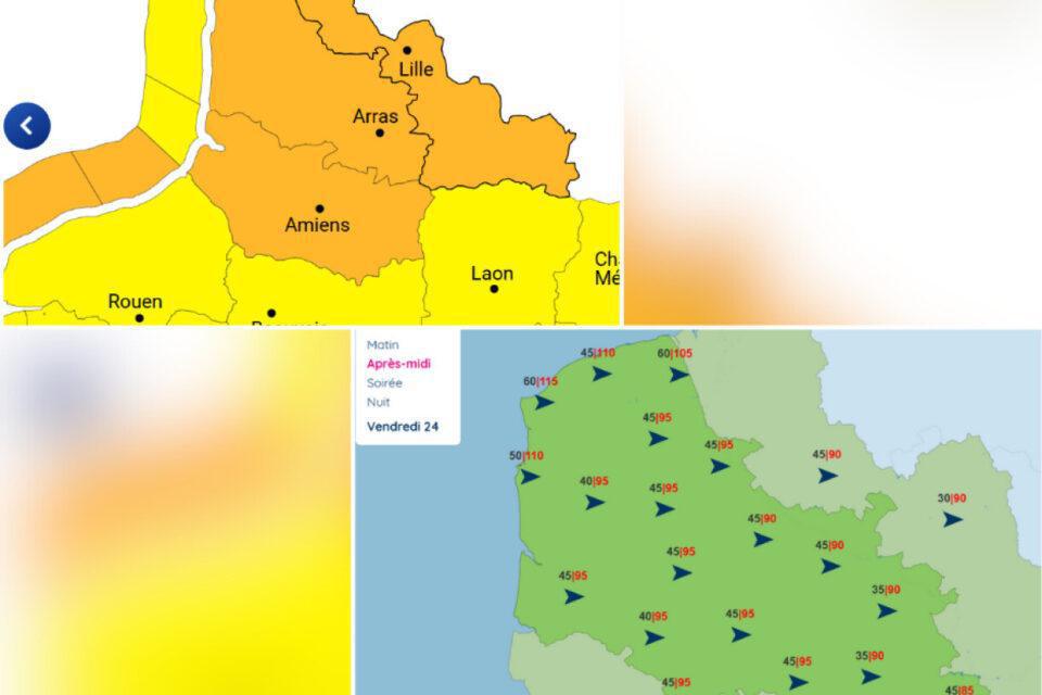 Tempête Benjamin. "Violentes rafales et fortes vagues" : le Nord et le Pas-de-Calais en vigilance orange Tempête Benjamin. "Violentes rafales et fortes vagues" : le Nord et le Pas-de-Calais en vigilance orange