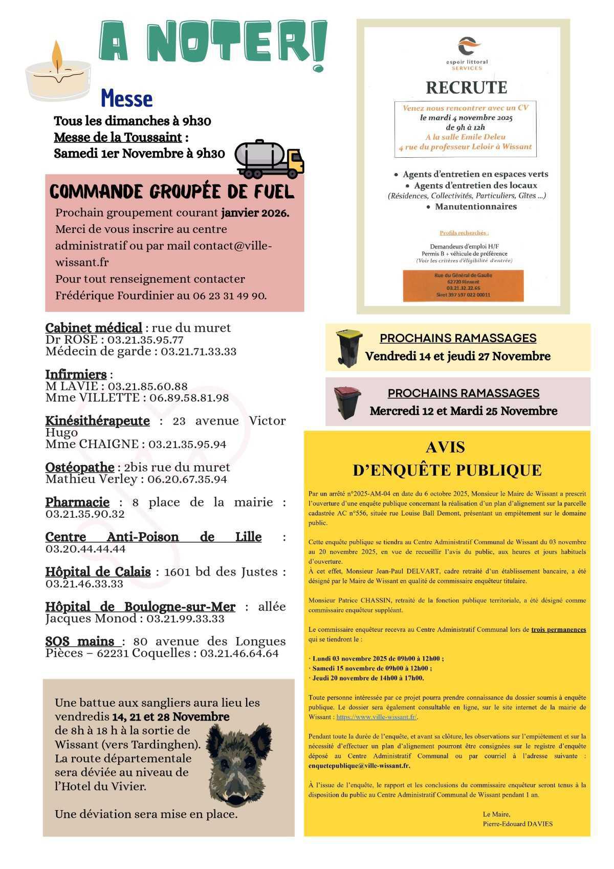 Le Lien Wissantais de Novembre 2025 est en ligne