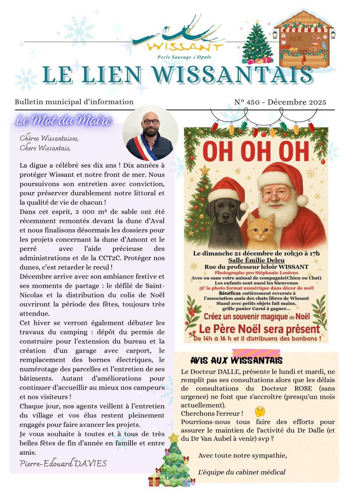 Le Lien Wissantais de Décembre 2025 est en ligne