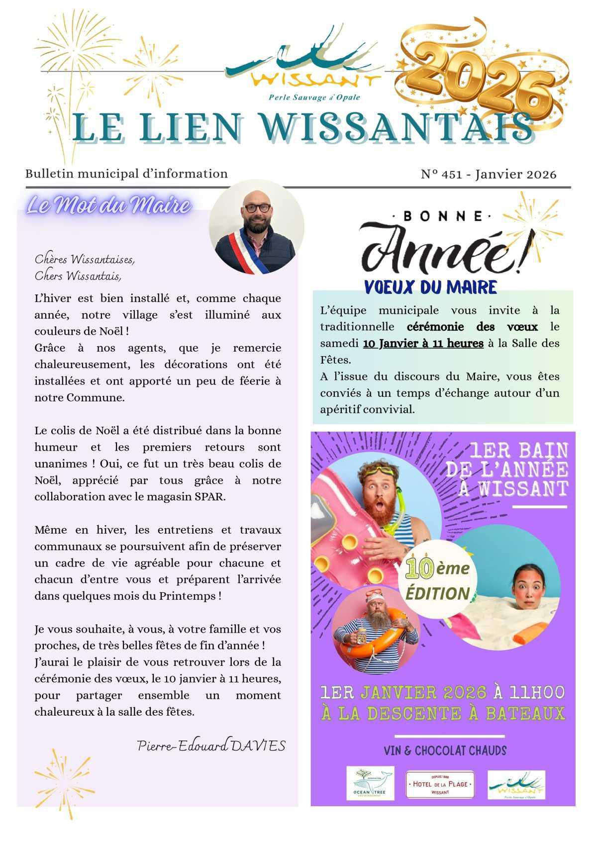 Le Lien Wissantais de Janvier 2026 est en ligne