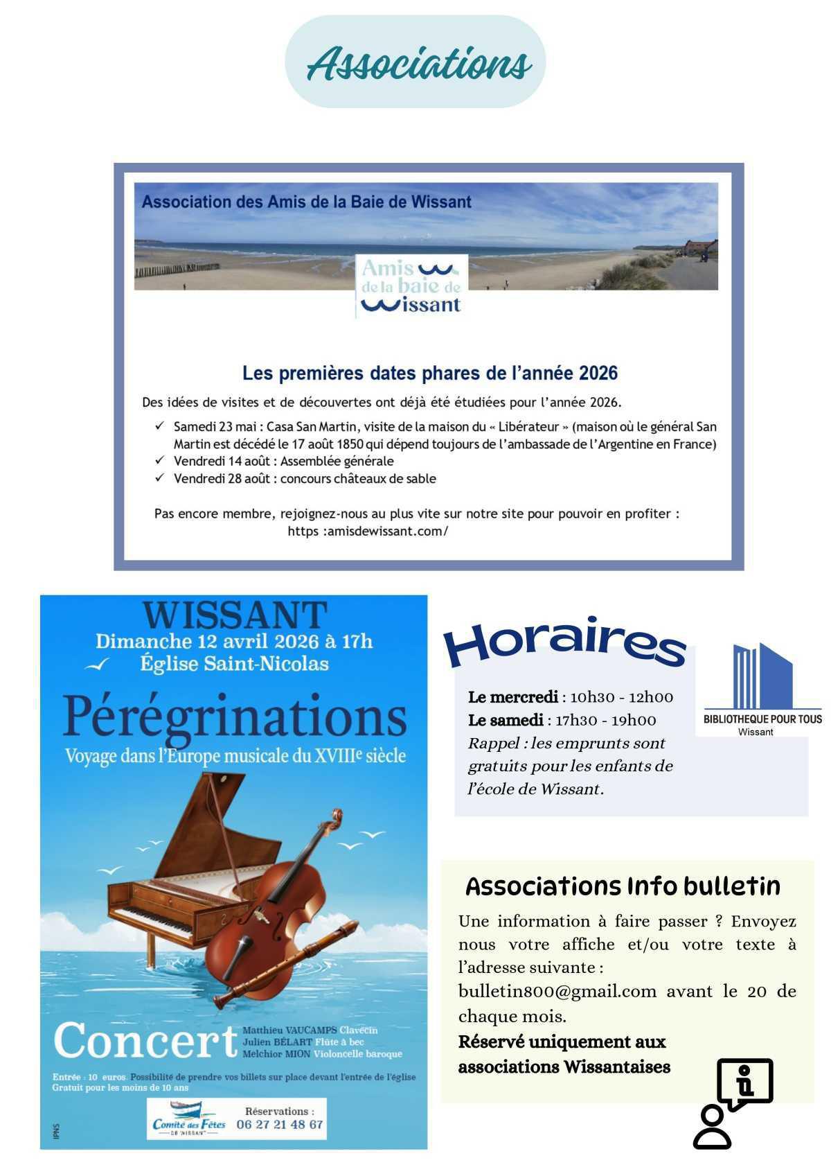 Le Lien Wissantais de Mars 2026 est en ligne
